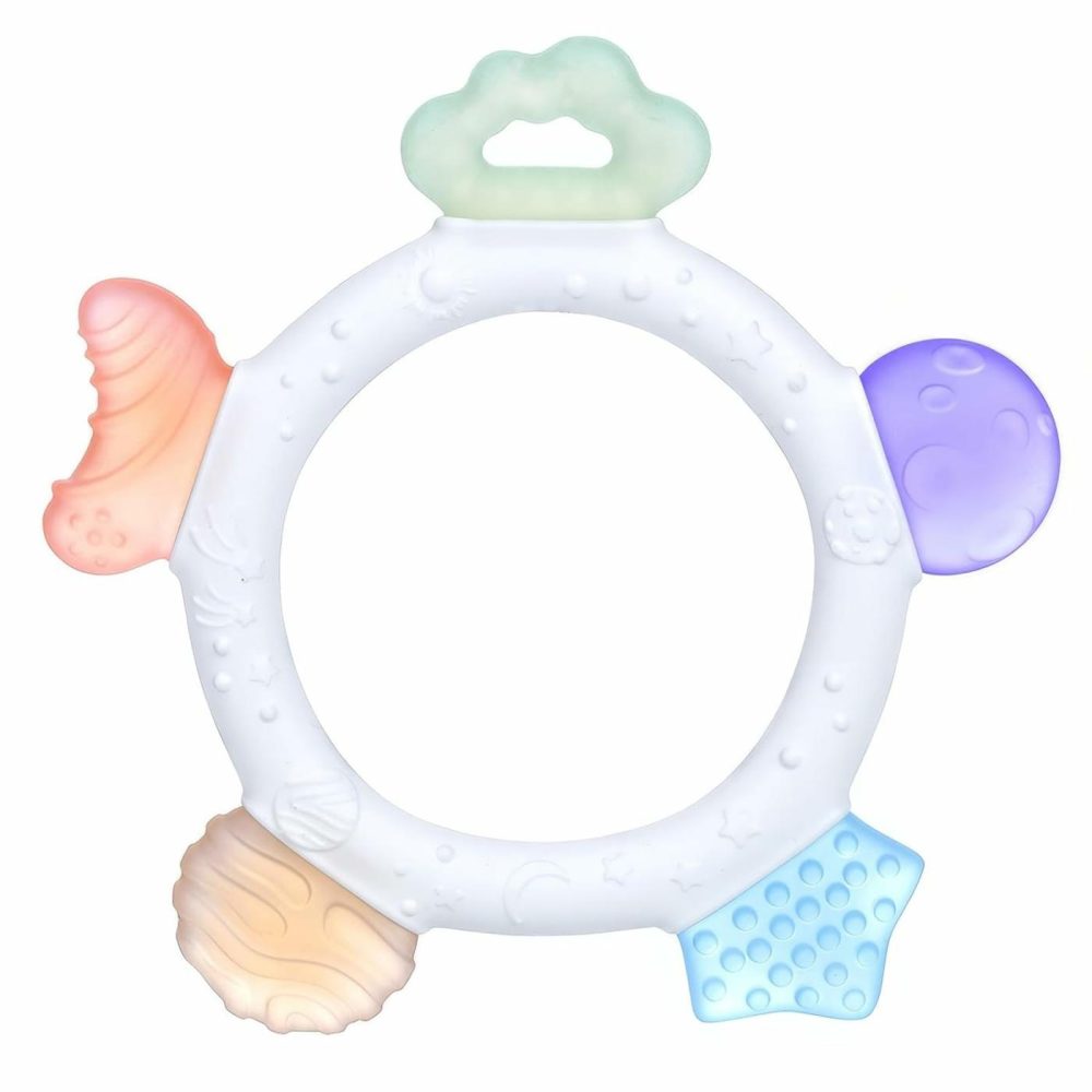 Baby Teething Ring Toys Frozen Silicone Teethers For Babies 0-6-12 Months  Soft Candy Sensory Design Sensory Teething Gums Chew Infant Toys  Boy Girl Baby Gift  |  Teethers All Toys Color Teething Ring