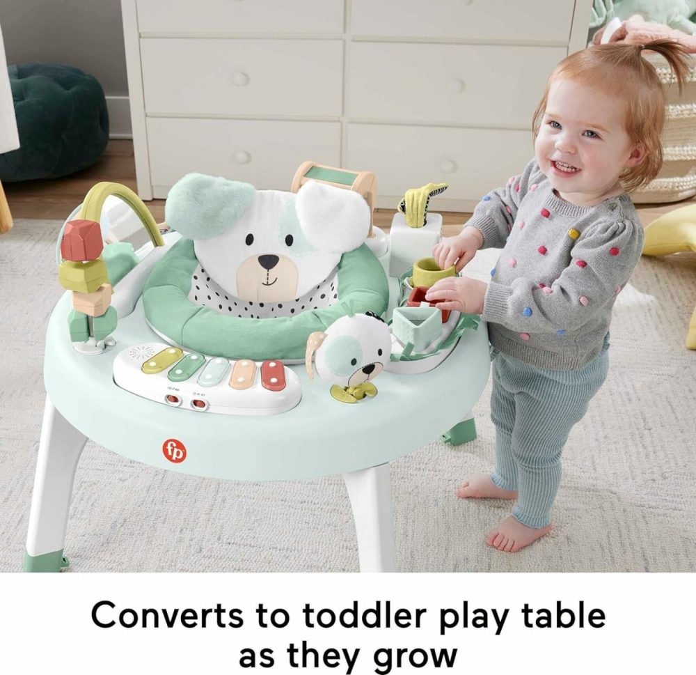 Baby To Toddler Toy 3-In-1 Snugapuppy Activity Center And Play Table With Lights Sounds And Developmental Activities  |  Activity Cubes Activity Cubes Activity Cubes