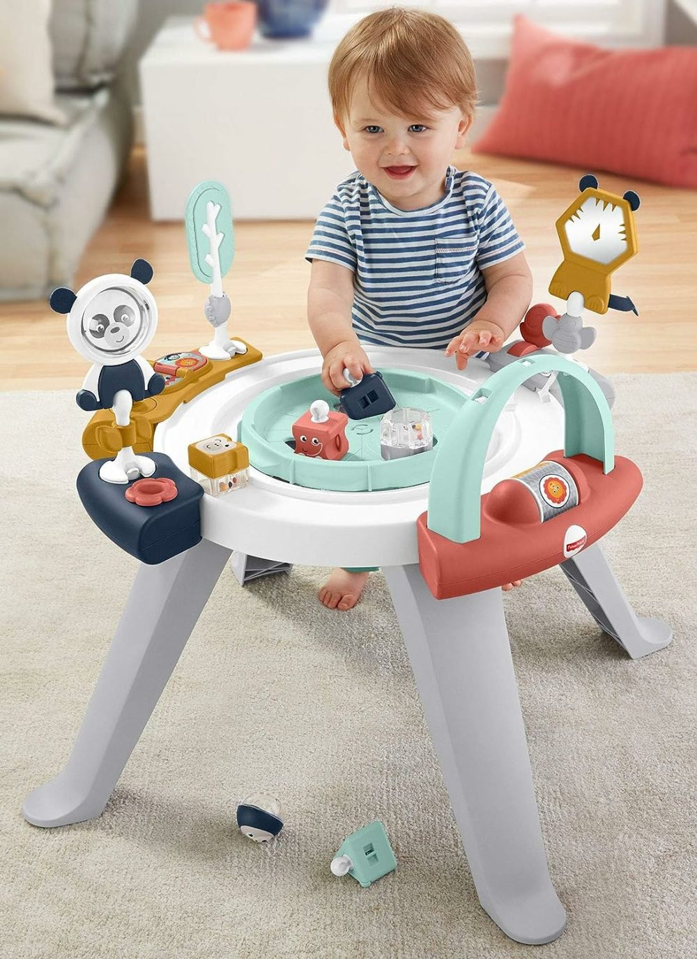 Baby To Toddler Toy 3-In-1 Spin & Sort Activity Center And Play Table With 10+ Activities  Happy Dots  |  Early Development & Activity Toys All Toys Early Development & Activity Toys