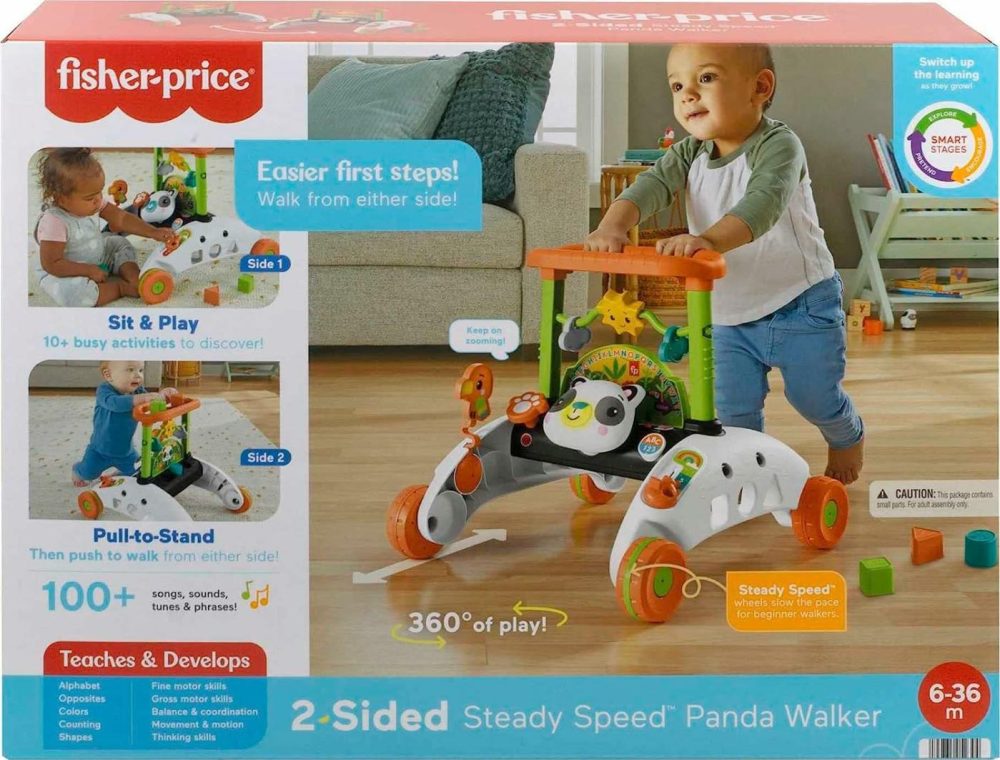 Baby & Toddler Toy 2-Sided Steady Speed Panda Walker With Smart Stages Learning & Blocks For Ages 6+ Months  |  Electronic Early Development Toys All Toys Electronic Early Development Toys