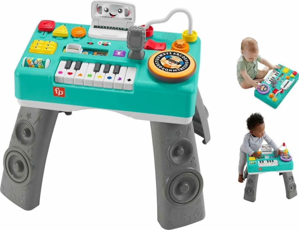 Baby & Toddler Toy Laugh & Learn Mix & Learn Dj Table Musical Activity Center With Lights & Sounds For Infants Ages 6+ Months  |  Musical Toys All Toys