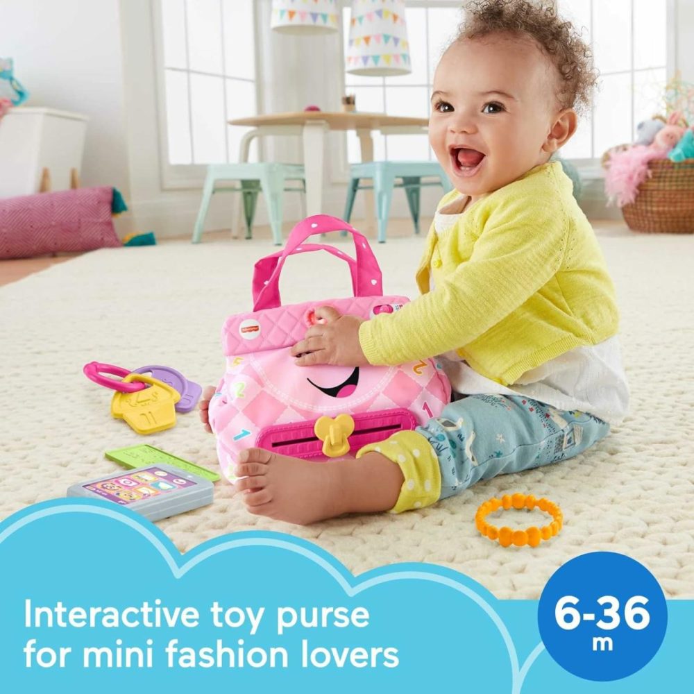 Baby & Toddler Toy Laugh & Learn My Smart Purse With Lights & Smart Stages Learning Songs For Infants Ages 6+ Months  |  Electronic Early Development Toys All Toys Electronic Early Development Toys