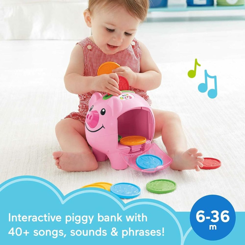 Baby & Toddler Toy Laugh & Learn Smart Stages Piggy Bank With Educational Songs & Phrases For Infants Ages 6+ Months  |  Musical Toys All Toys