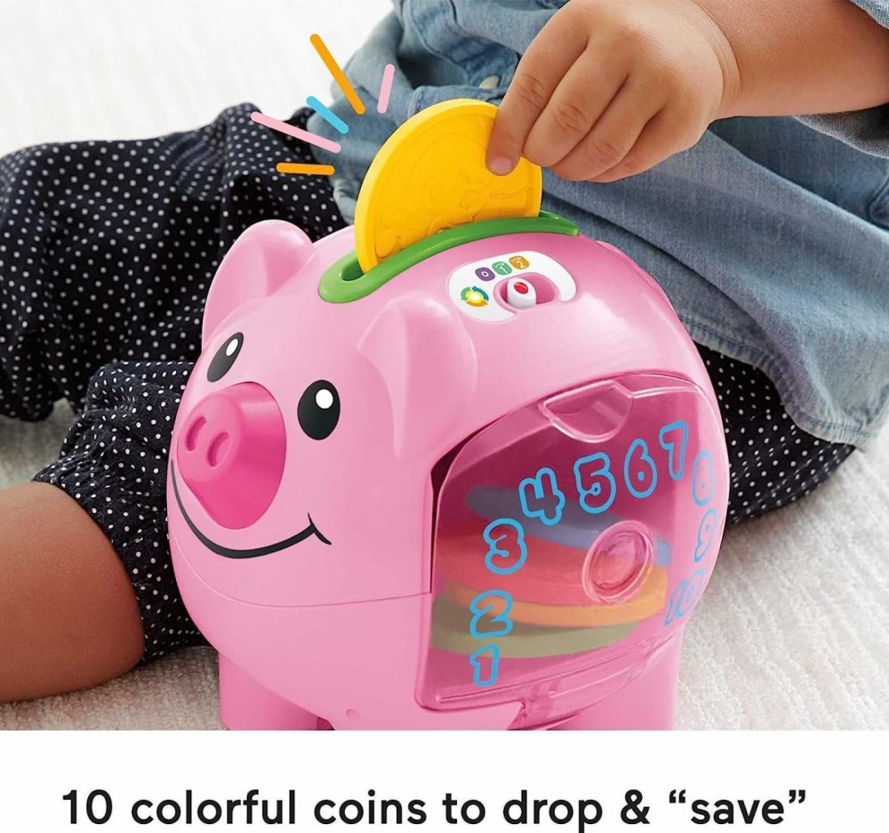 Baby & Toddler Toy Laugh & Learn Smart Stages Piggy Bank With Educational Songs & Phrases For Infants Ages 6+ Months  |  Musical Toys All Toys