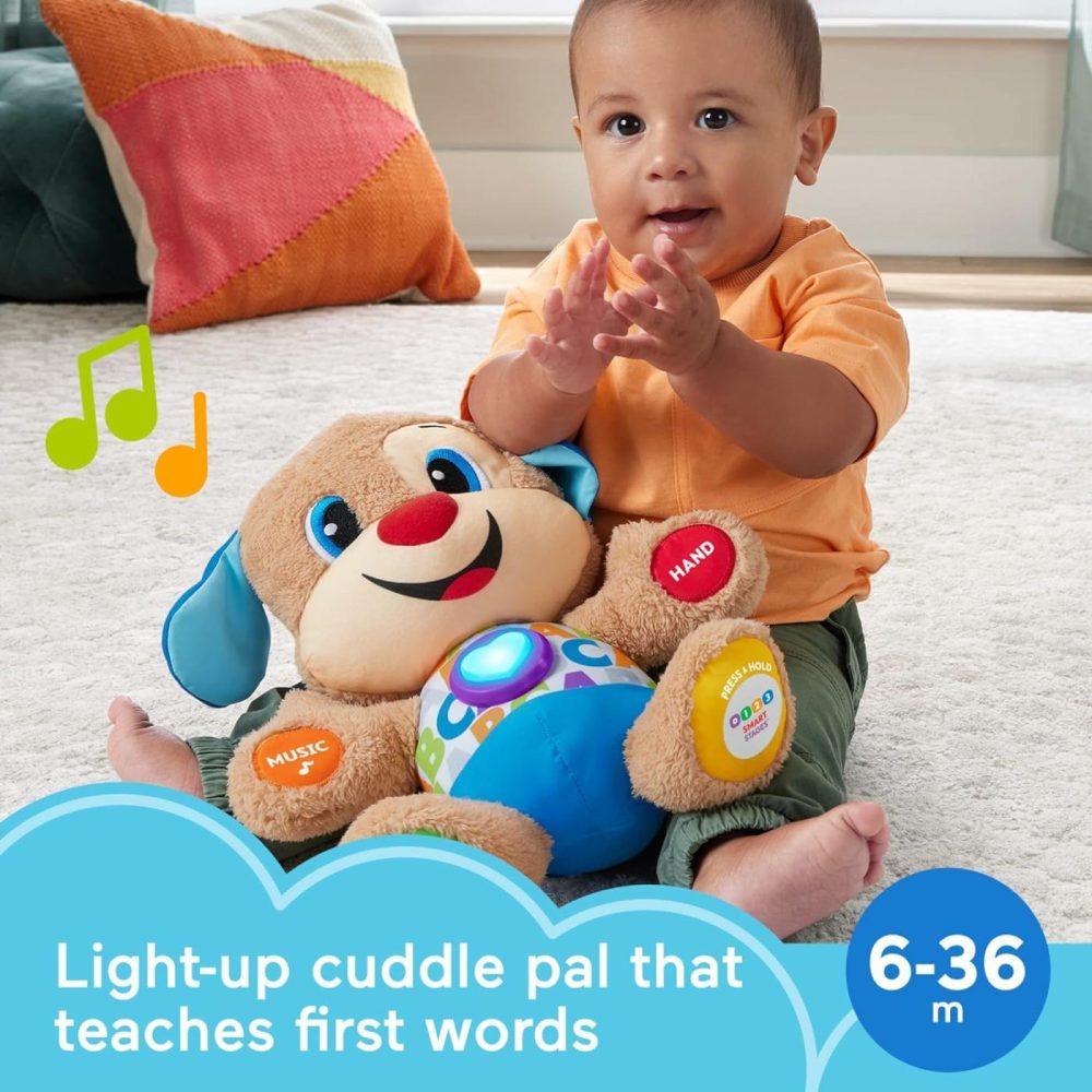 Baby & Toddler Toy Laugh & Learn Smart Stages Puppy Musical Plush With Lights & Phrases For Infants Ages 6+ Months  |  Electronic Early Development Toys All Toys Electronic Early Development Toys