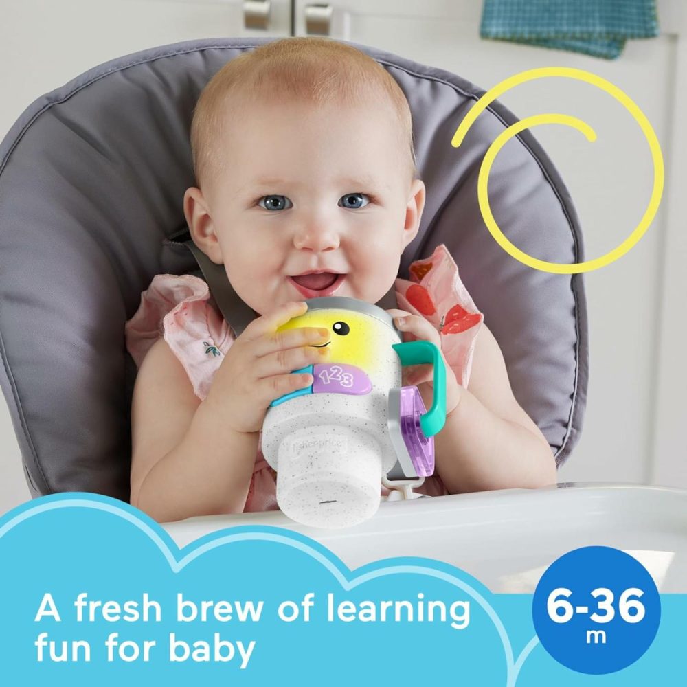 Baby & Toddler Toy Laugh & Learn Wake Up & Learn Coffee Mug With Lights Music & Learning For Infants Ages 6+ Months  |  Electronic Early Development Toys All Toys Electronic Early Development Toys