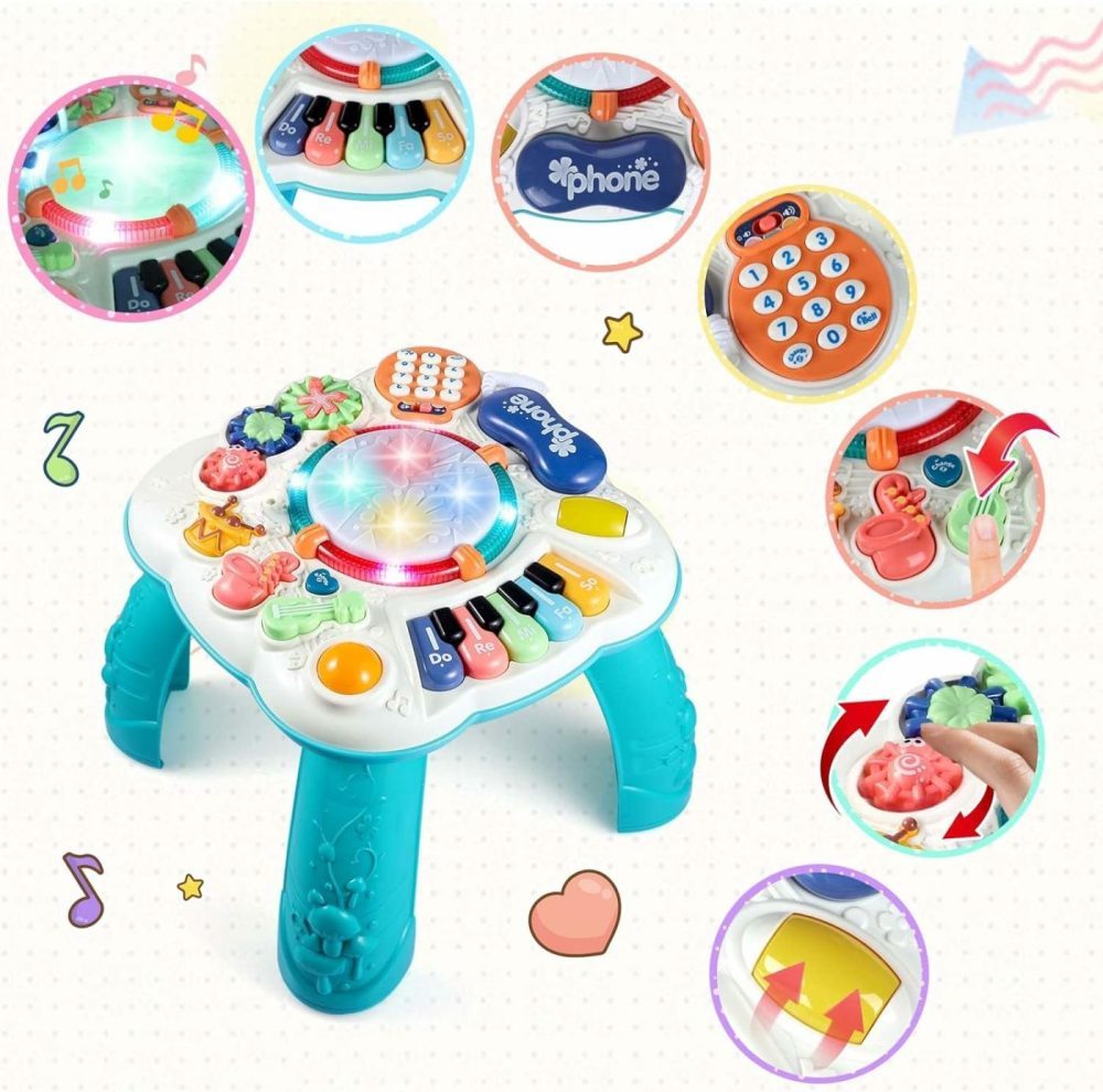 Baby & Toddler Toys  Baby Activity Center 6 To 12-18 Month Old  Learning Musical Table Toys For 1 2 3 Year Old Boys Girls Gifts  |  Electronic Early Development Toys All Toys Electronic Early Development Toys