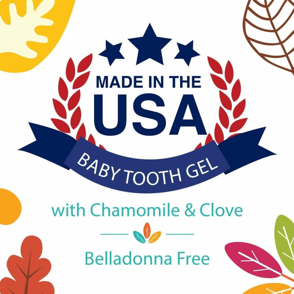 Baby Tooth Gel For Sore Gums  Naturally Inspired  .53 Oz  Benzocaine Free  Belladonna Free  |  Teethers All Toys Teethers