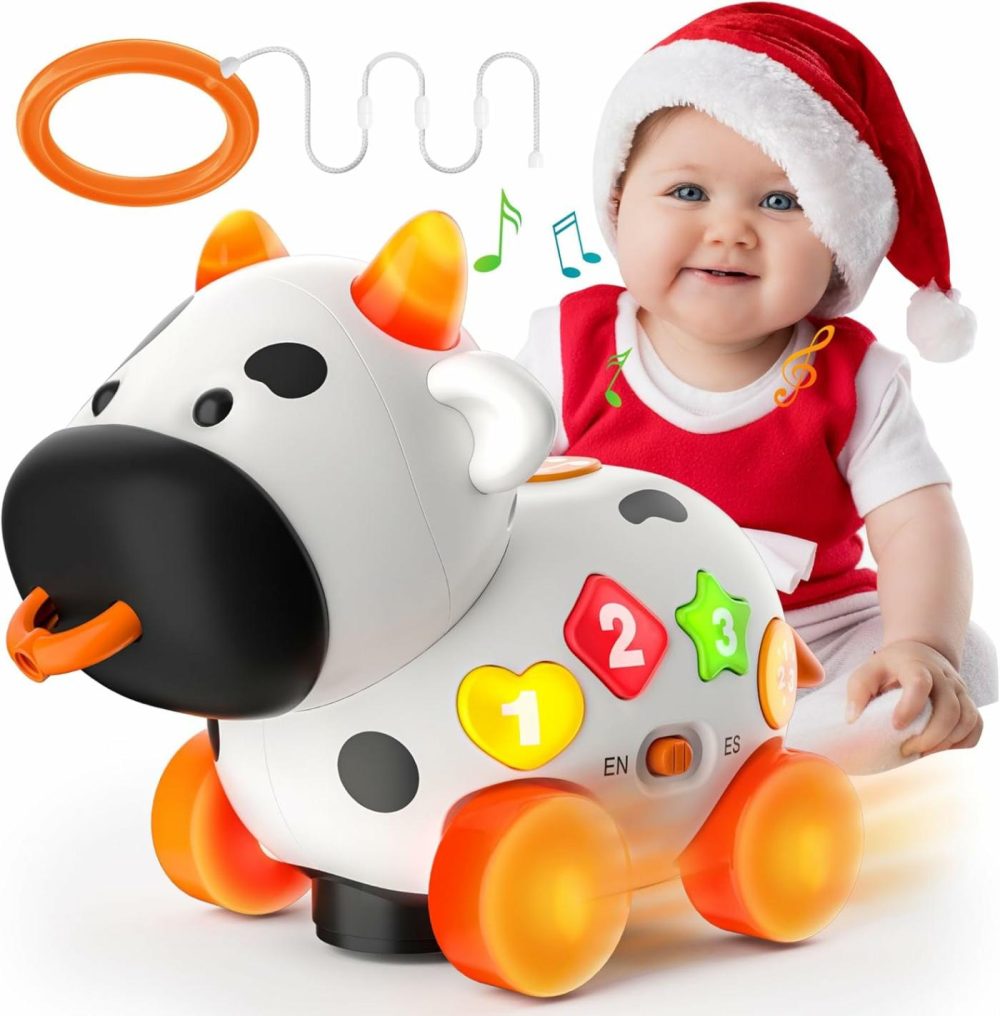 Baby Toy 6-12-18 Month Old  Bilingual Musical Cow  Educational Toys For 1+ Year Old Girl Boy  Infant Toys For 6 7 8 9 10 Month Old Developmental  First Christmas 1St Birthday Gift For 1 Year Old  |  Musical Toys All Toys