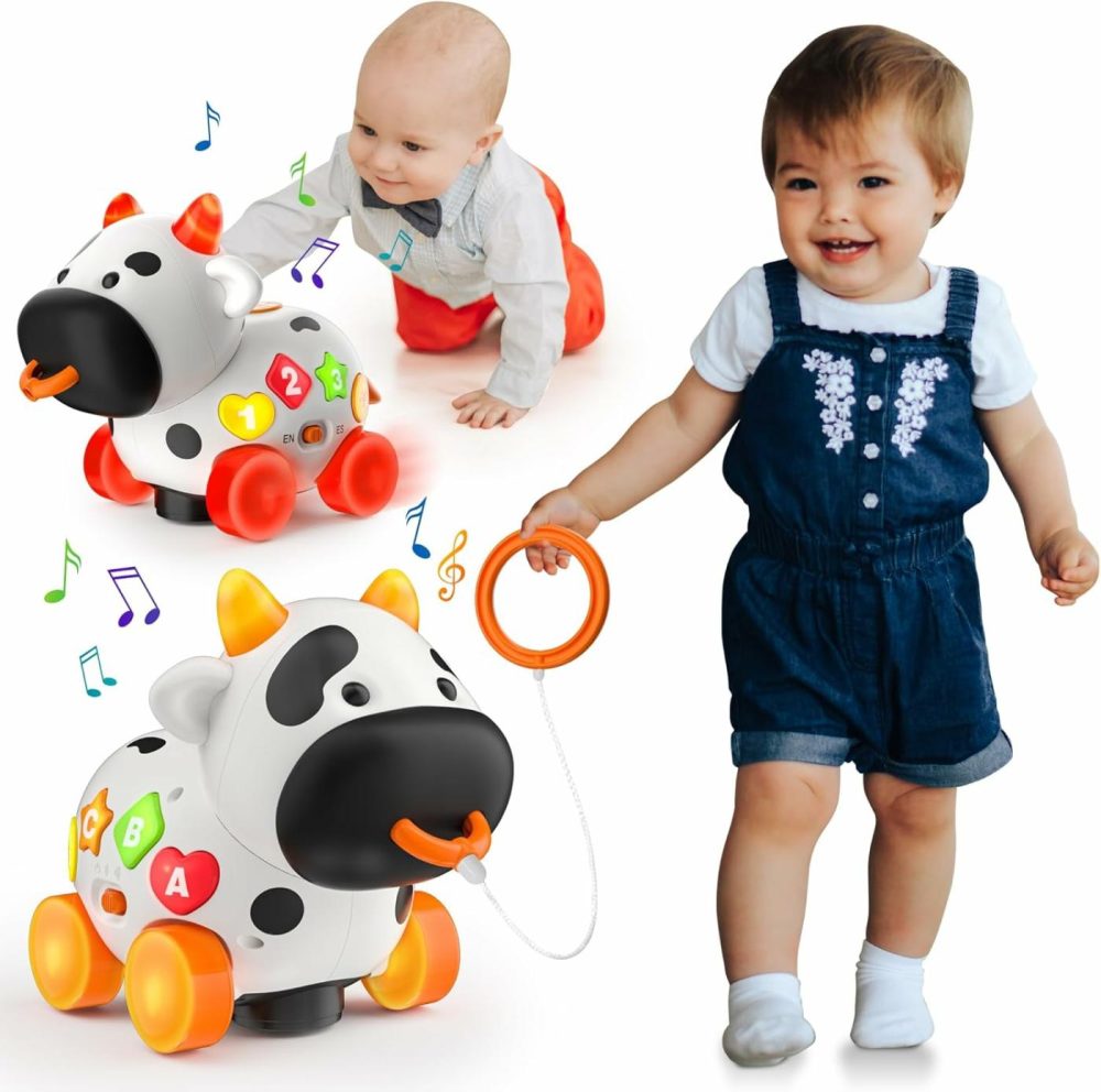 Baby Toy 6-12-18 Month Old  Bilingual Musical Cow  Educational Toys For 1+ Year Old Girl Boy  Infant Toys For 6 7 8 9 10 Month Old Developmental  First Christmas 1St Birthday Gift For 1 Year Old  |  Musical Toys All Toys