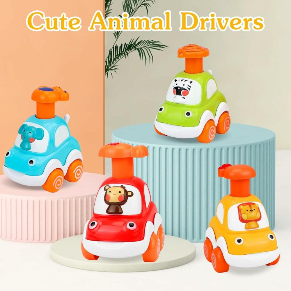 Baby Toy Cars Toddler Gifts: Animal Car Baby Toys For 1 2 3 Year Old Boy Girl – 1 2 Year Old Boy Birthday Gifts Toddler Toys Age 1-2 – Push And Go Car Toys For Toddlers Kids Infants  |  Push & Pull Toys All Toys Push & Pull Toys