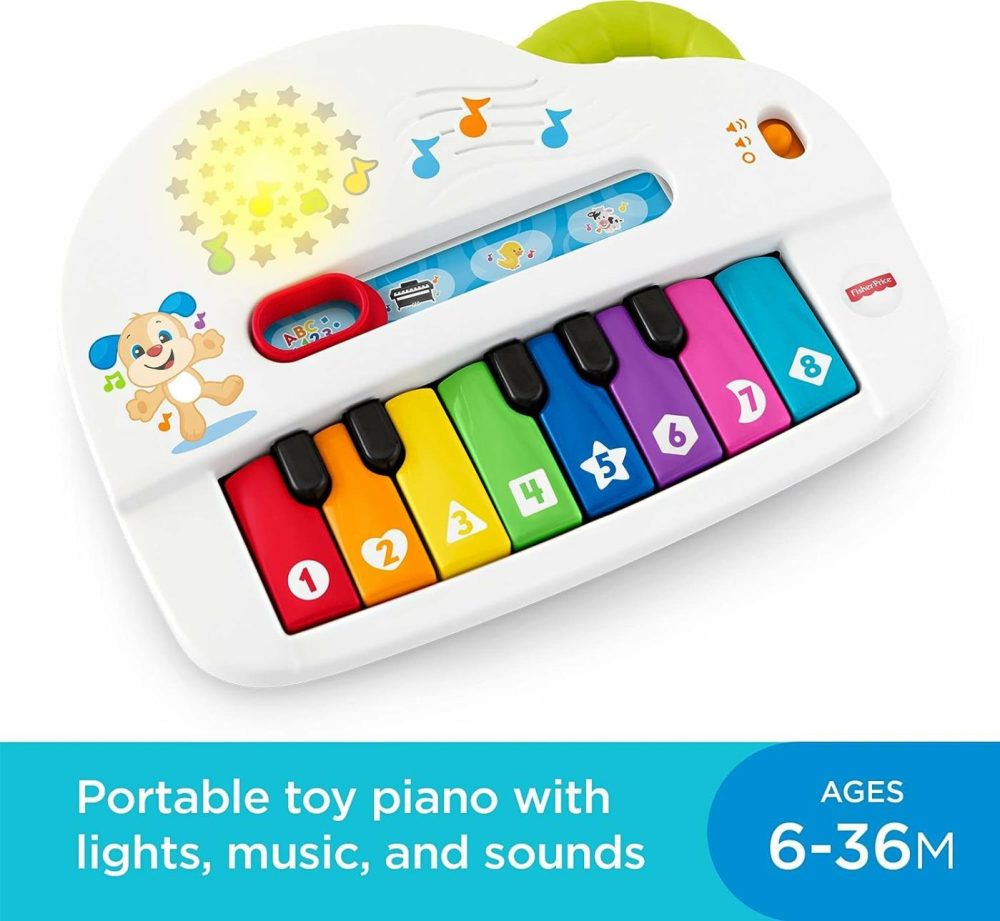 Baby Toy Laugh & Learn Silly Sounds Light-Up Piano Musical Instrument With Learning Songs For Infants Ages 6+ Months​  |  Electronic Early Development Toys All Toys Electronic Early Development Toys