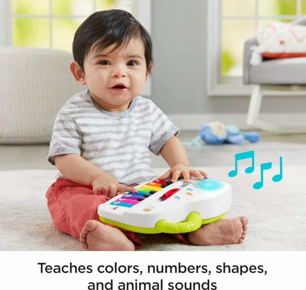 Baby Toy Laugh & Learn Silly Sounds Light-Up Piano Musical Instrument With Learning Songs For Infants Ages 6+ Months​  |  Electronic Early Development Toys All Toys Electronic Early Development Toys