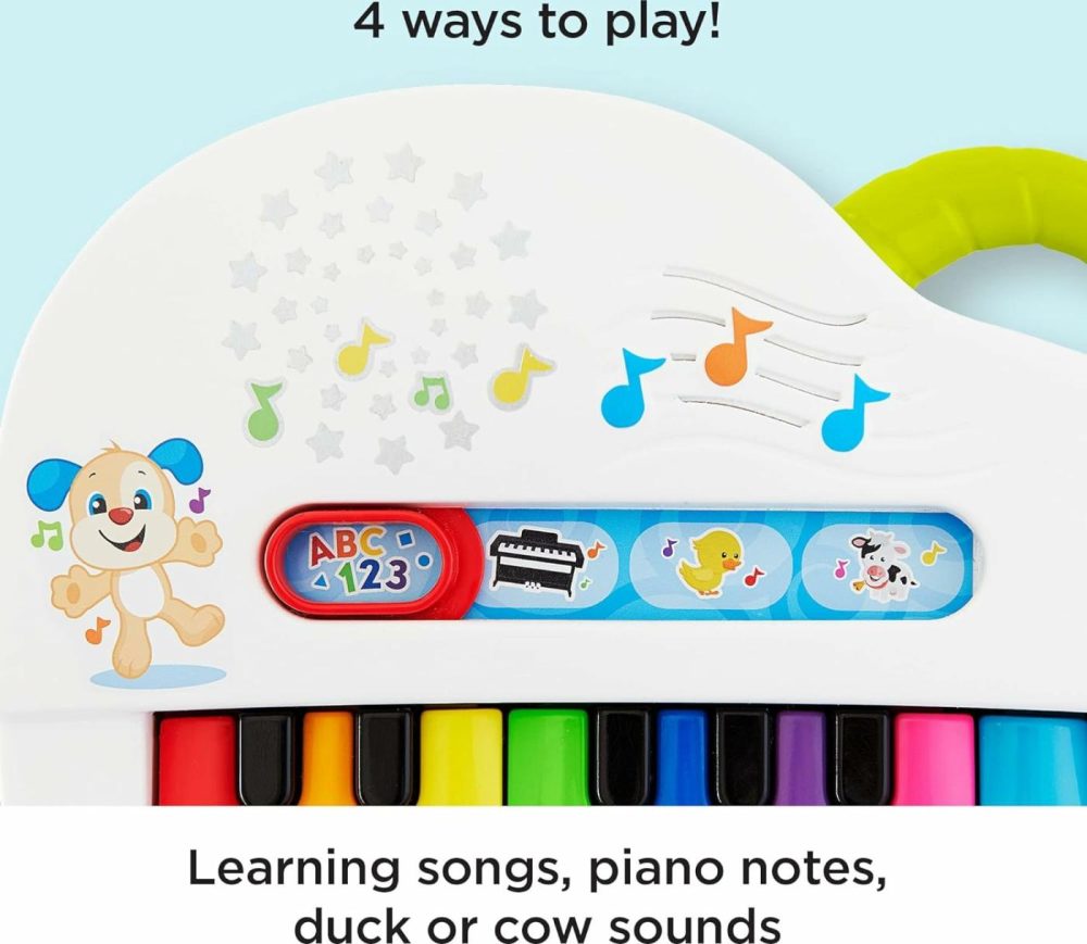 Baby Toy Laugh & Learn Silly Sounds Light-Up Piano Musical Instrument With Learning Songs For Infants Ages 6+ Months​  |  Electronic Early Development Toys All Toys Electronic Early Development Toys