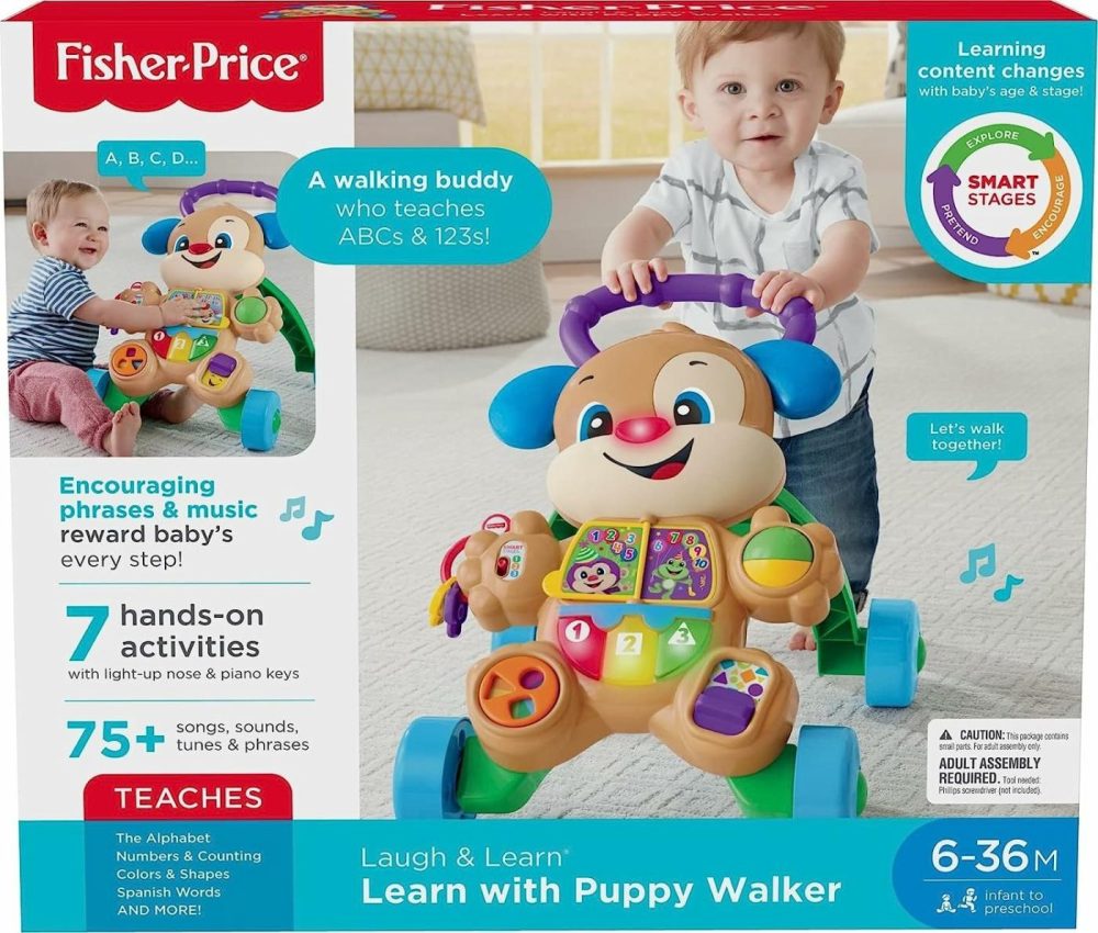 Baby Toy Laugh & Learn Smart Stages Learn With Puppy Walker With Music Lights & Activities For Infants Ages 6+ Months  |  Musical Toys All Toys