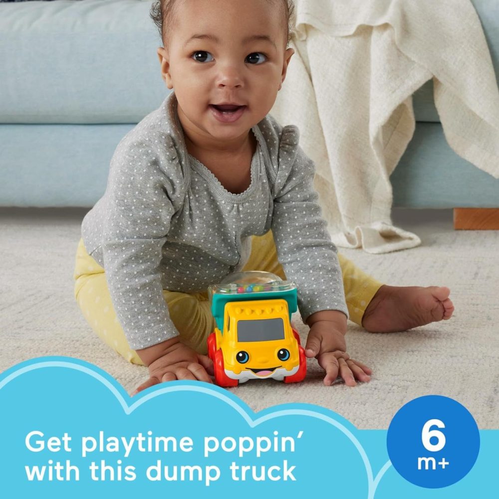 Baby Toy Poppity Pop Dump Truck Push-Along Vehicle With Fine Motor Activities For Infants Ages 6+ Months  |  Push & Pull Toys All Toys Dump Truck