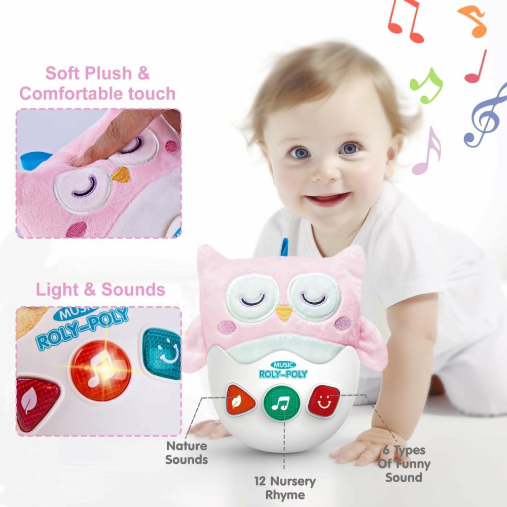 Baby Toys 0-6-12 Months  Plush Owl Musical Toys  Cute Stuffed Animal Infant Toys With Light & Sounds  Roly-Poly Sensory Toy Birthday Gift For Newborn Boys & Girls  |  Musical Toys All Toys