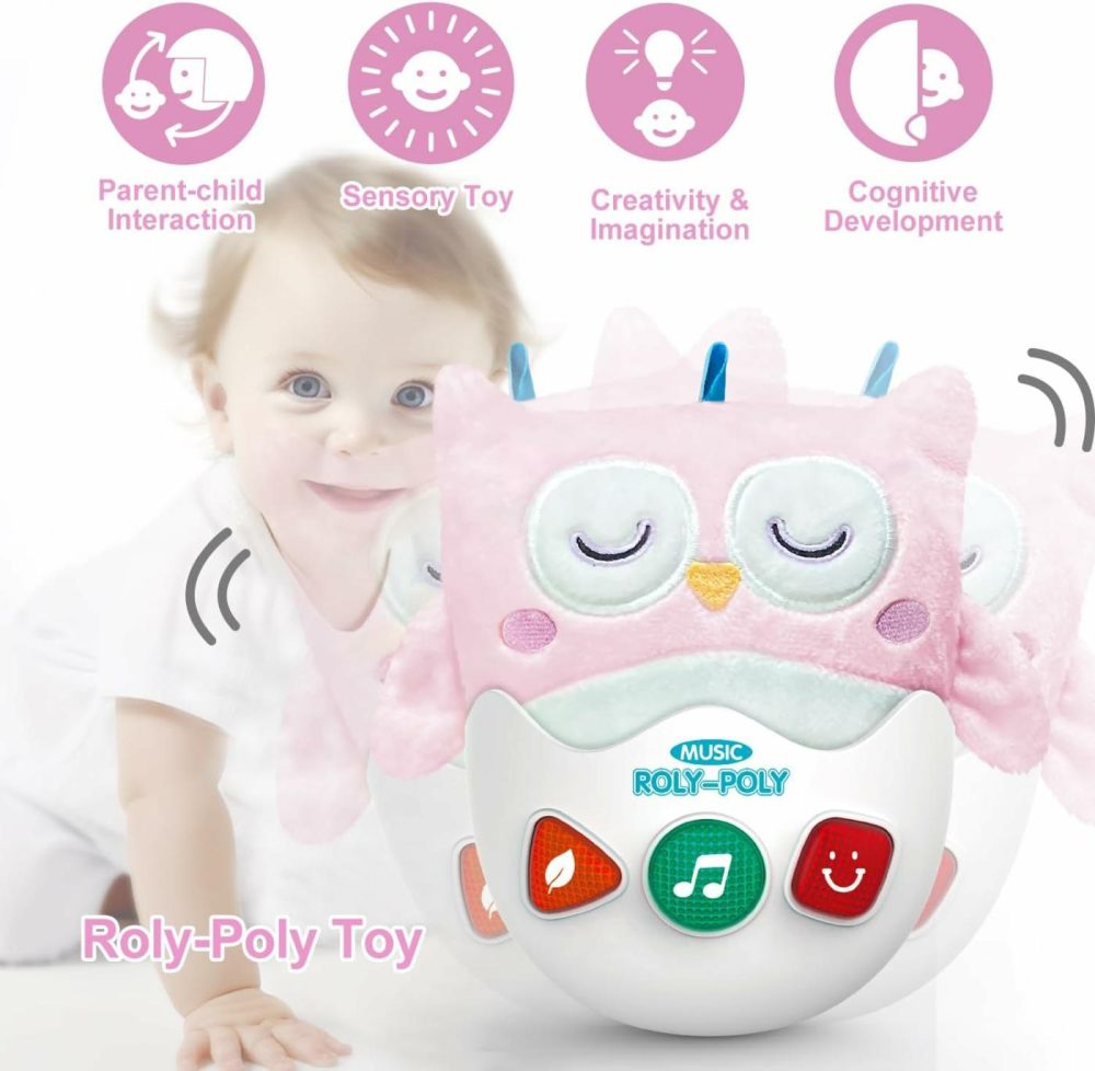 Baby Toys 0-6-12 Months  Plush Owl Musical Toys  Cute Stuffed Animal Infant Toys With Light & Sounds  Roly-Poly Sensory Toy Birthday Gift For Newborn Boys & Girls  |  Musical Toys All Toys