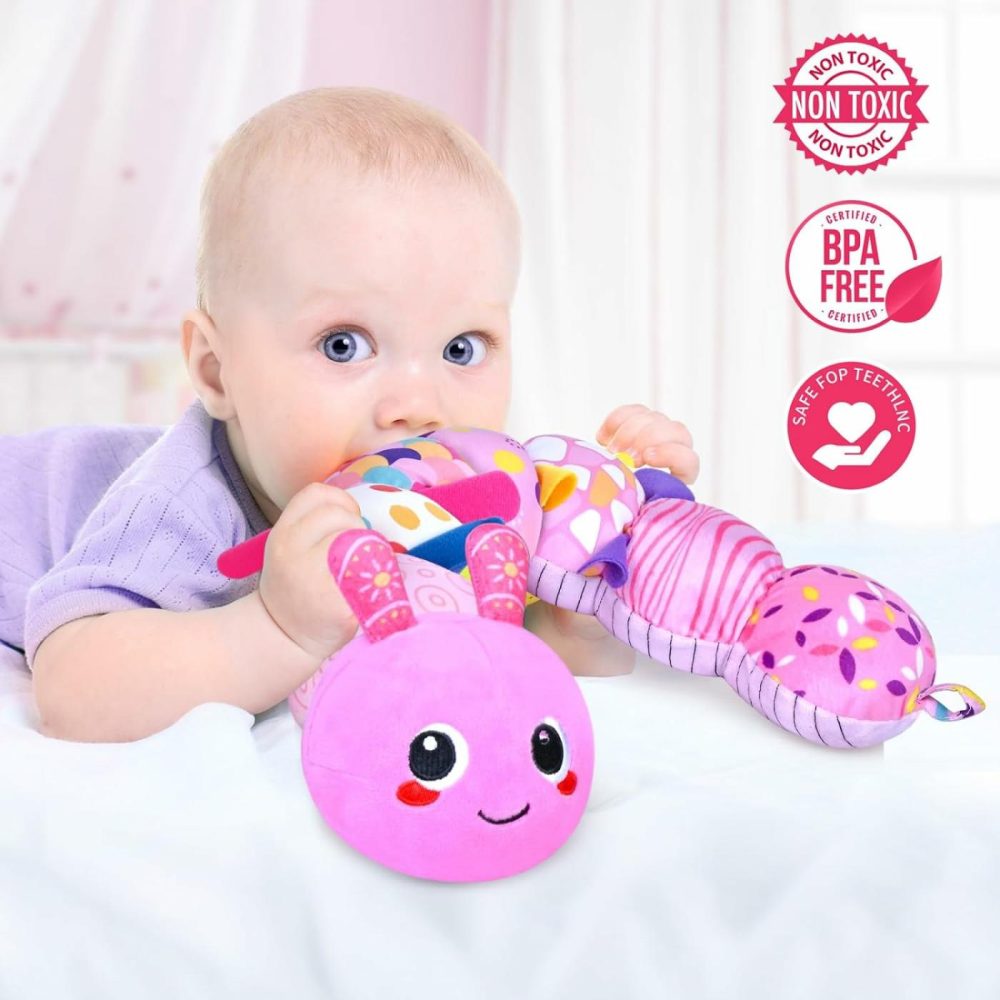 Baby Toys 0 To 12 Months  Musical Stuffed Animal Toys For 0-3-6-12 Months  Soft Sensory Toys With Crinkle And Rattles  Infant Tummy Time Toys Gifts For Newborn Boys Girls  |  Rattles & Plush Rings All Toys Rattles & Plush Rings