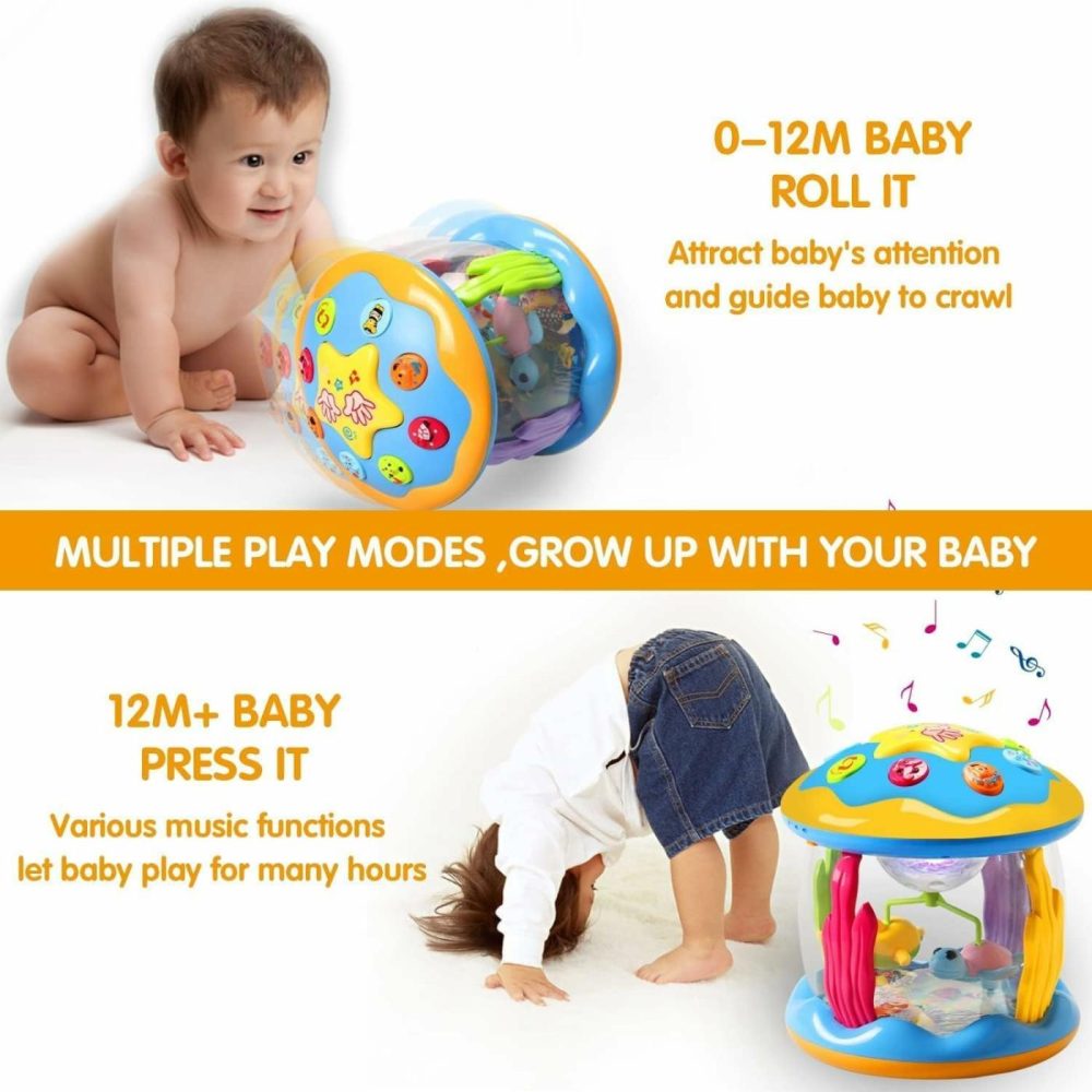 Baby Toys 12+ Months Ocean Rotating Projector – Early Education Toys 12-18 Months With Various Pacify Music/Light Kids Toddler Toys For 1 2 3+ Year Old Boys Girls Birthday  |  Musical Toys All Toys