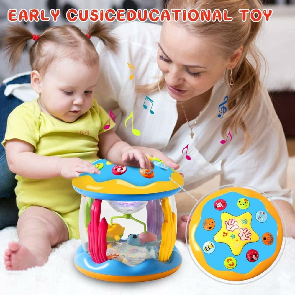 Baby Toys 12+ Months Ocean Rotating Projector – Early Education Toys 12-18 Months With Various Pacify Music/Light Kids Toddler Toys For 1 2 3+ Year Old Boys Girls Birthday  |  Musical Toys All Toys