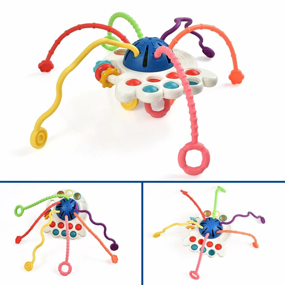 Baby Toys 6-12-18 Months Baby Sensory Toys Silicone Pull String Toys Montessori Toys For Toddlers  |  Push & Pull Toys All Toys Push & Pull Toys