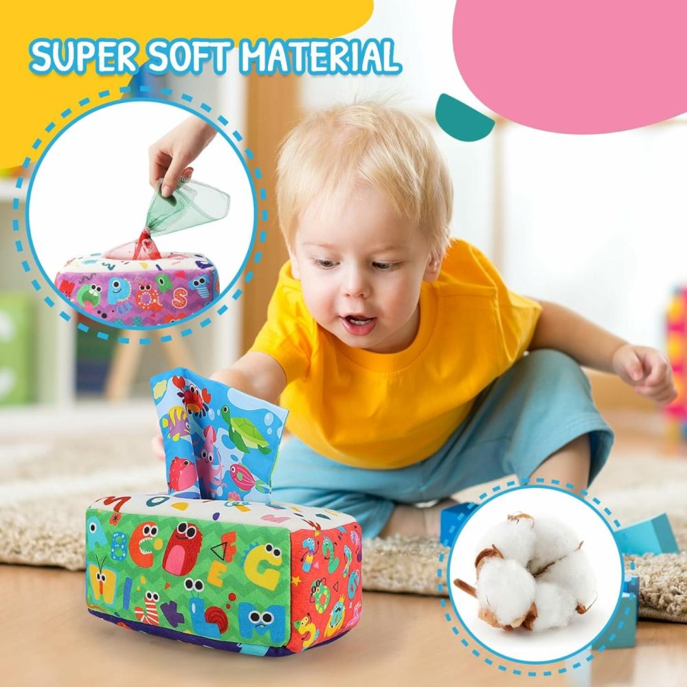 Baby Toys 6-12 Months  Baby Tissue Box Toy  Montessori Toys For Babies  Toys For 1 Year Old Boy Girl  Soft Crinkle Sensory Toys For Infant Toddlers  Stocking Stuffers  Baby Boy Girl Gifts  |  Musical Toys All Toys