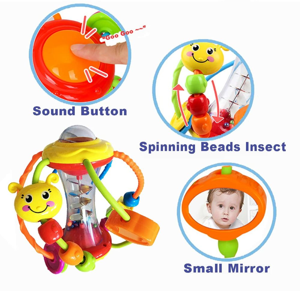 Baby Toys 6-12 Months Baby Toys 0-6 Months  Baby Rattle Toys Activity Ball Infant Toys 6 Month Old Baby Toys 3-6 Months 6 To 12 Months  Shaker Grab Spin Crawling Baby Toys For 3  6  9  12 Months  |  Rattles & Plush Rings All Toys Multicolor