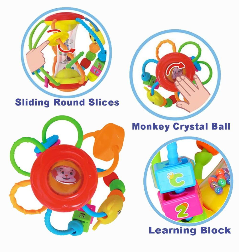 Baby Toys 6-12 Months Baby Toys 0-6 Months  Baby Rattle Toys Activity Ball Infant Toys 6 Month Old Baby Toys 3-6 Months 6 To 12 Months  Shaker Grab Spin Crawling Baby Toys For 3  6  9  12 Months  |  Rattles & Plush Rings All Toys Multicolor