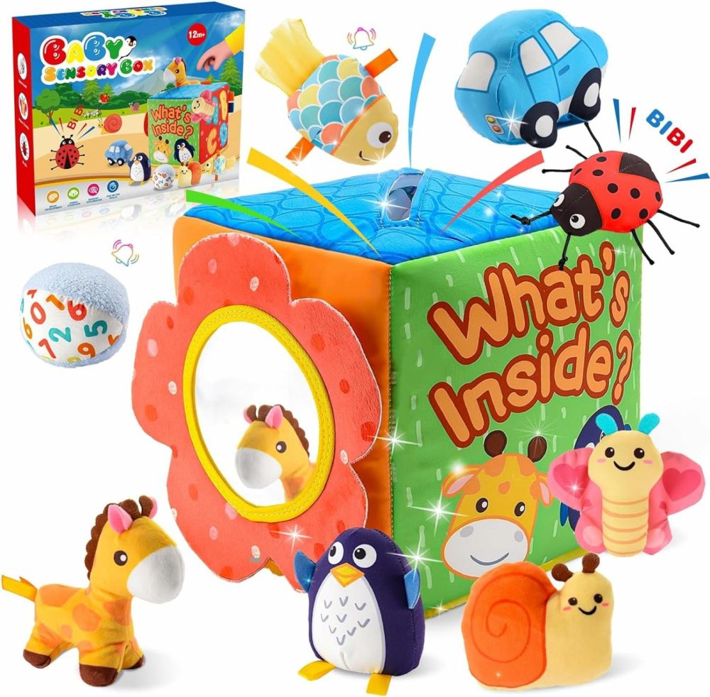 Baby Toys 6-12 Months  Montessori Toys For 6+ Months  Sensory Busy Cube For 6 7 8 9 10 Month Old Baby Toys  Soft Newborn Infant Development Toys For 6-12 Months Baby Boys Girls Shower Gifts  |  Sorting & Stacking Toys All Toys Sorting & Stacking Toys