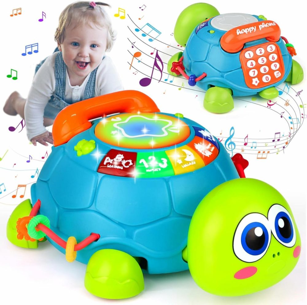 Baby Toys 6-12 Months  Musical Turtle Crawling Baby Toys 12-18 Months  Tummy Time Toys With Light & Sound  Infant Toys 0-3 3-6 6-18 Months Newborn Toys Birthday Toys For 1 2 Year Old Boy Girl  |  Musical Toys All Toys