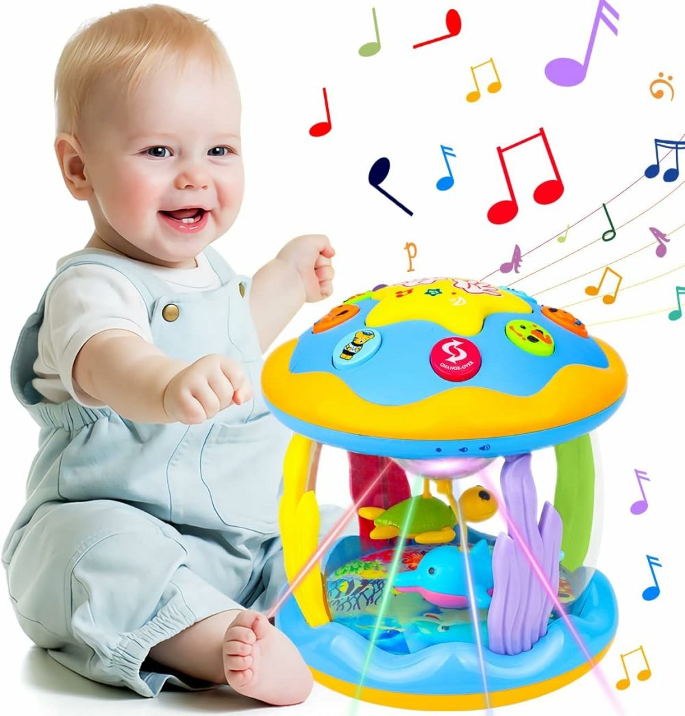 Baby Toys 6 To 12 Months – Musical Learning Infant Toys 12-18 Months – Babies Ocean Rotating Light Up Toys For Toddlers 1 2 3+ Years Old Boys Girls Baby Gifts  |  Musical Toys All Toys