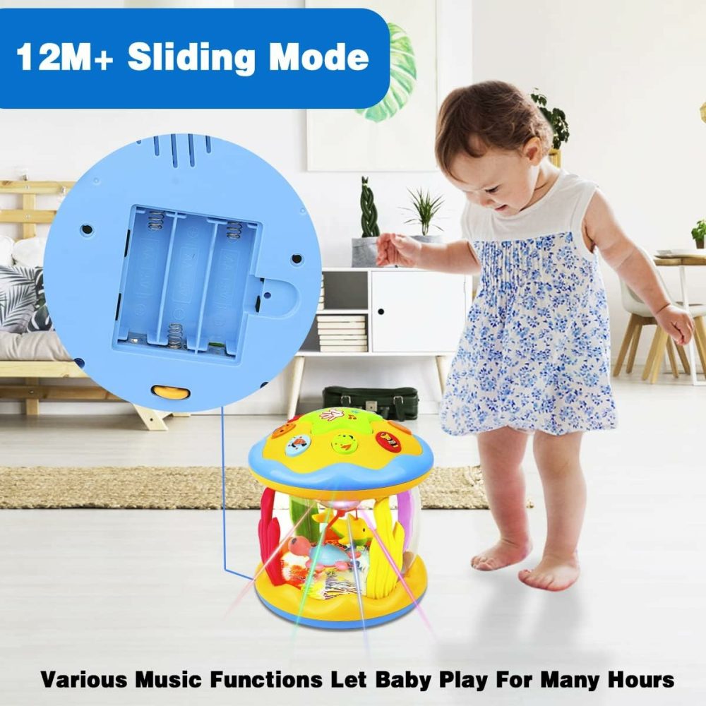 Baby Toys 6 To 12 Months – Musical Learning Infant Toys 12-18 Months – Babies Ocean Rotating Light Up Toys For Toddlers 1 2 3+ Years Old Boys Girls Baby Gifts  |  Musical Toys All Toys