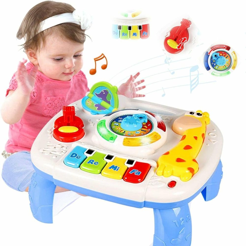 Baby Toys 6 To 12 Months  Musical Learning Table Baby Toys For 1 2 3 Year Old Boys Girls Early Education Activity Center Baby Toys 12-18 Months Kids Toddler Birthday Gifts  |  Musical Toys All Toys