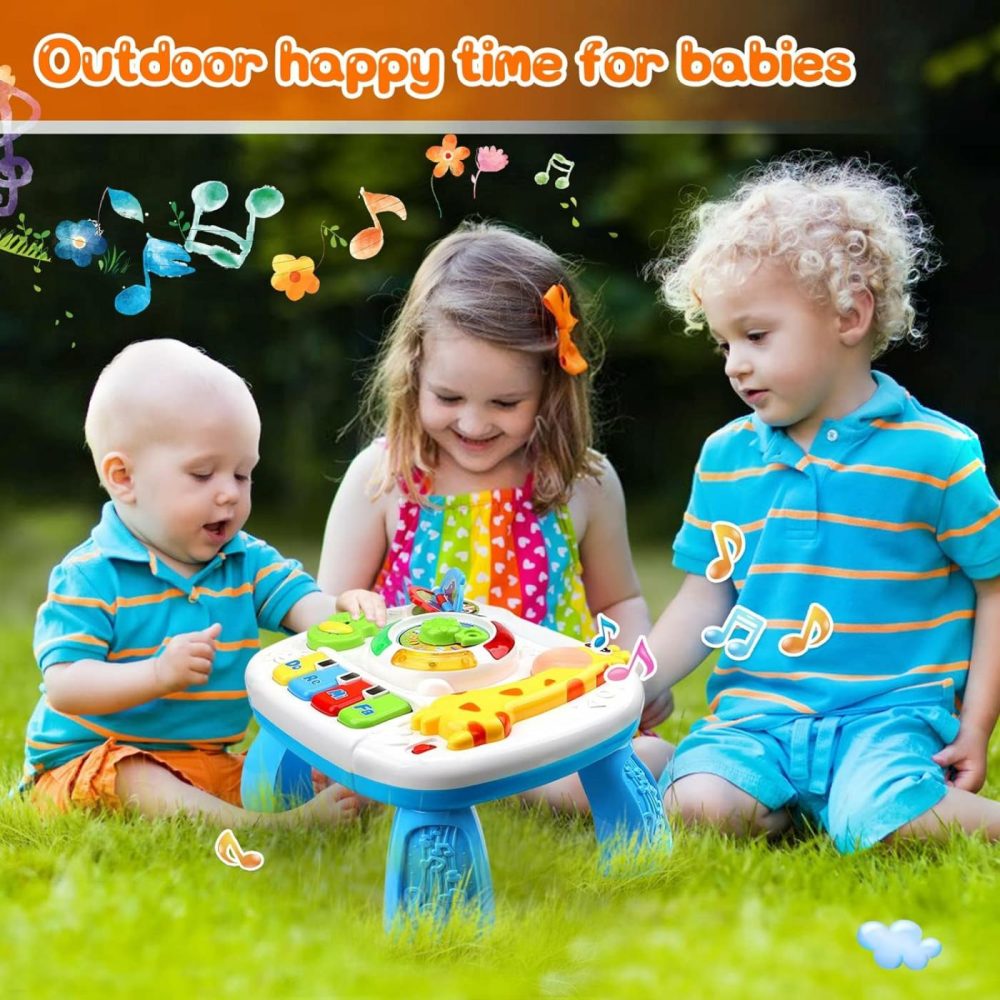 Baby Toys 6 To 12 Months  Musical Learning Table Baby Toys For 1 2 3 Year Old Boys Girls Early Education Activity Center Baby Toys 12-18 Months Kids Toddler Birthday Gifts  |  Musical Toys All Toys