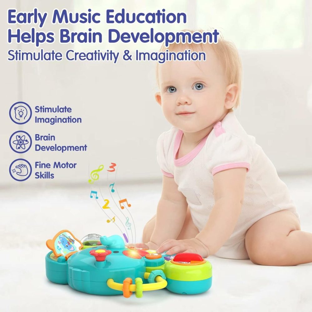 Baby Toys 6 To 12 Months Old Baby Piano Toys Infant Toys Elephant Light Up Music 9 Month Old Baby Toys 12-18 Months  Learning Birthday Gifts Toys For 1 Year Old Girl Boy  |  Musical Toys All Toys