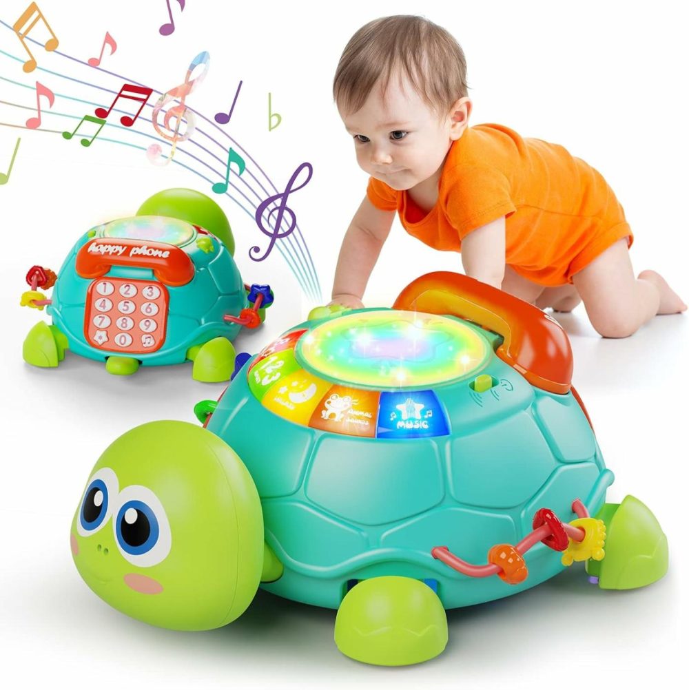 Baby Toys 6 To 12 Months  Tummy Time Toy For 12-18 Months  Musical Turtle Crawling Toys With Light & Sound  Birthday Gift Early Educational Toy For Baby Infant 3-6 7 8 9 10 Months 1 2 Year Old  |  Musical Toys All Toys multicolored