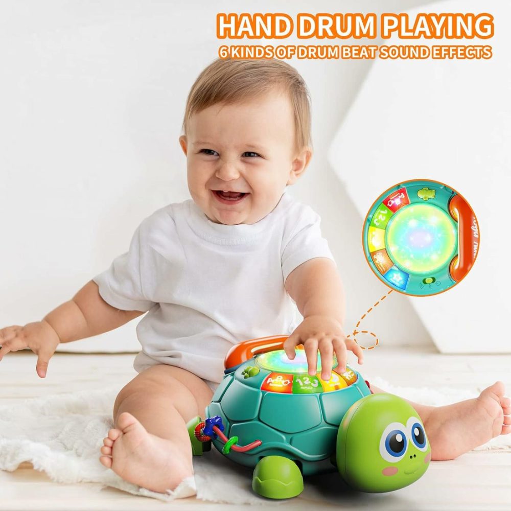 Baby Toys 6 To 12 Months  Tummy Time Toy For 12-18 Months  Musical Turtle Crawling Toys With Light & Sound  Birthday Gift Early Educational Toy For Baby Infant 3-6 7 8 9 10 Months 1 2 Year Old  |  Musical Toys All Toys multicolored