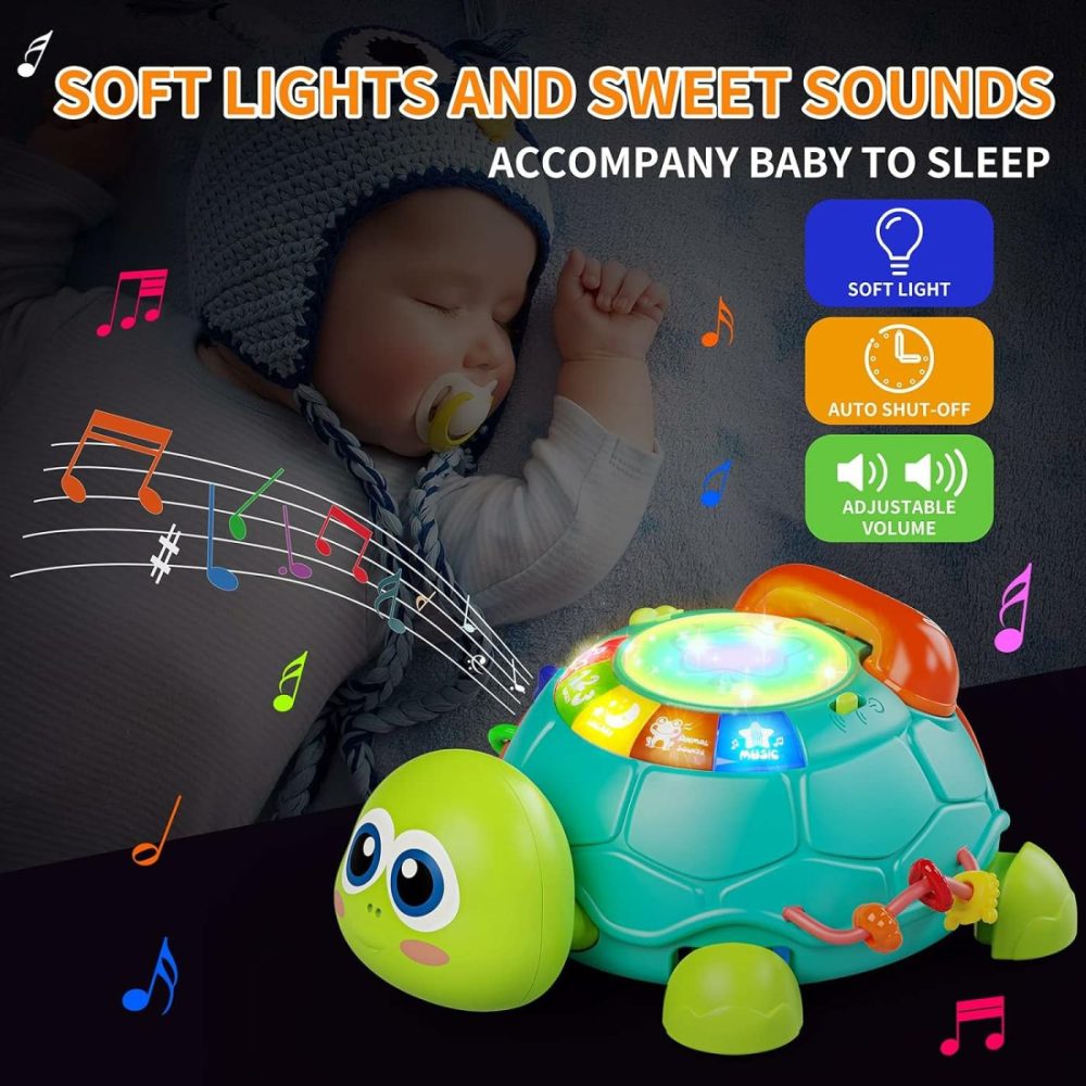 Baby Toys 6 To 12 Months  Tummy Time Toy For 12-18 Months  Musical Turtle Crawling Toys With Light & Sound  Birthday Gift Early Educational Toy For Baby Infant 3-6 7 8 9 10 Months 1 2 Year Old  |  Musical Toys All Toys multicolored