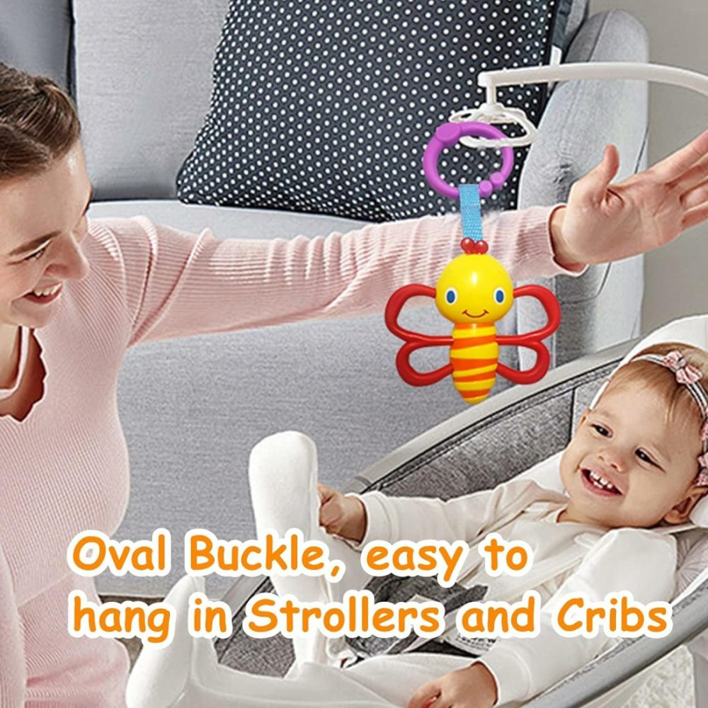 Baby Toys  Cartoon Animal Hanging Rattle Toys  Handbells Baby Rattles  Baby Bed Crib Car Seat Travel Stroller Toys For Infant  Best Birthday Gift For Newborn  4 Pack  |  Rattles & Plush Rings All Toys 788-6