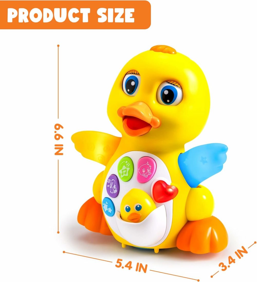 Baby Toys Duck  Infant Musical Toys 18+ Months  Tummy Time Toys With Music & Lights  Light Up Learning Toys  Dancing Crawling Baby Toy  Baby Easter Basket Stuffers Gifts  |  Musical Toys All Toys