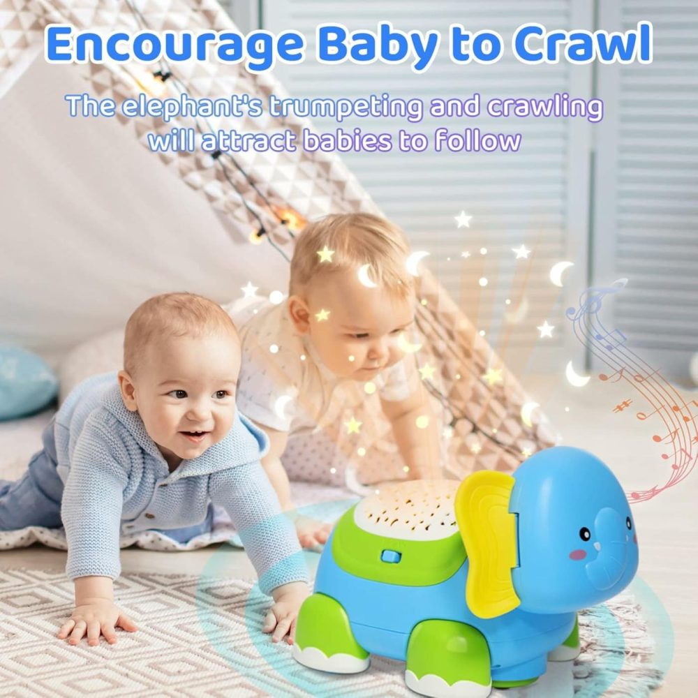 Baby Toys  Elephant Crawling Musical Baby Toys  Early Learning Educational Toy Starlight & Music  Birthday Gift For Toddler Boy Girl,0 3 6 12 18Month  |  Musical Toys All Toys