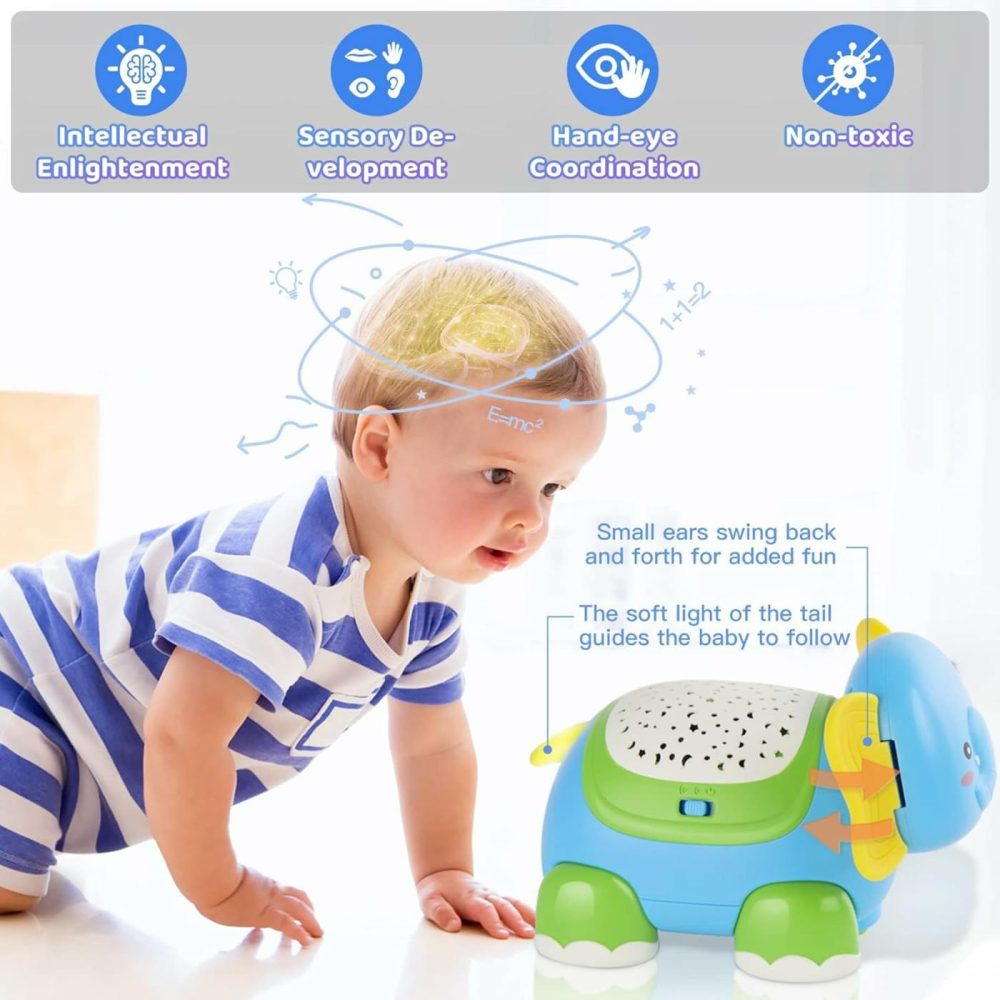 Baby Toys  Elephant Crawling Musical Baby Toys  Early Learning Educational Toy Starlight & Music  Birthday Gift For Toddler Boy Girl,0 3 6 12 18Month  |  Musical Toys All Toys