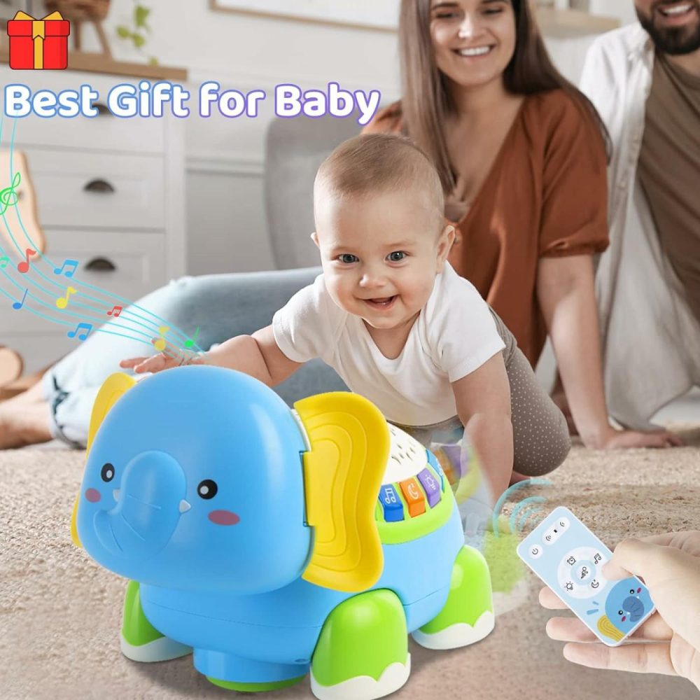 Baby Toys  Elephant Crawling Musical Baby Toys  Early Learning Educational Toy Starlight & Music  Birthday Gift For Toddler Boy Girl,0 3 6 12 18Month  |  Musical Toys All Toys