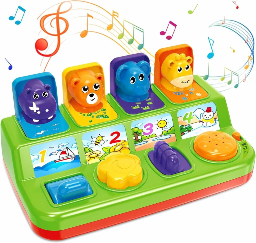 Baby Toys For 6 7 8 9-12 Months  Musical Pop-Up Cause And Effect Toys With Light & Music For 12-18 Months,Early Learning Educational Toys For Toddlers 1-3 Year Old  Ideal Gifts For Babies Boys Girls  |  Musical Toys All Toys