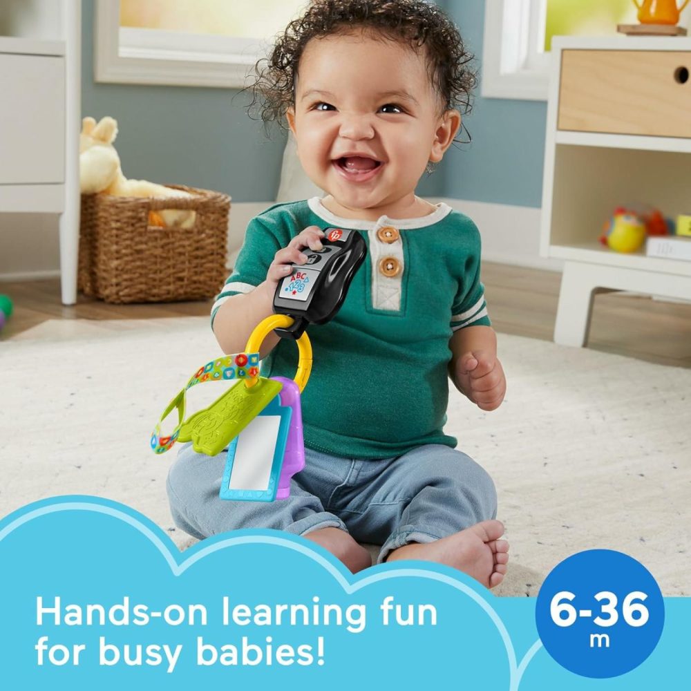 Baby Travel Toy Laugh & Learn Play & Go Activity Keys With Learning Music  Teether & Mirror For Infants Ages 6+ Months  |  Teethers All Toys Teethers