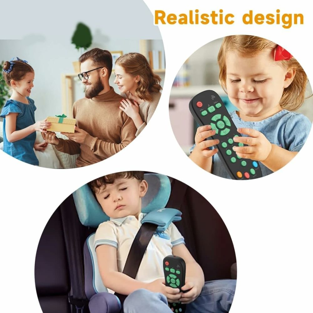 Baby Tv Remote Control Toy With Light And Sounds  Kids Musical Early Education Learning Realistic Toddler Remote Toys For Preschool Infant Toddlers Boys Girls Child 6M+  |  Musical Toys All Toys