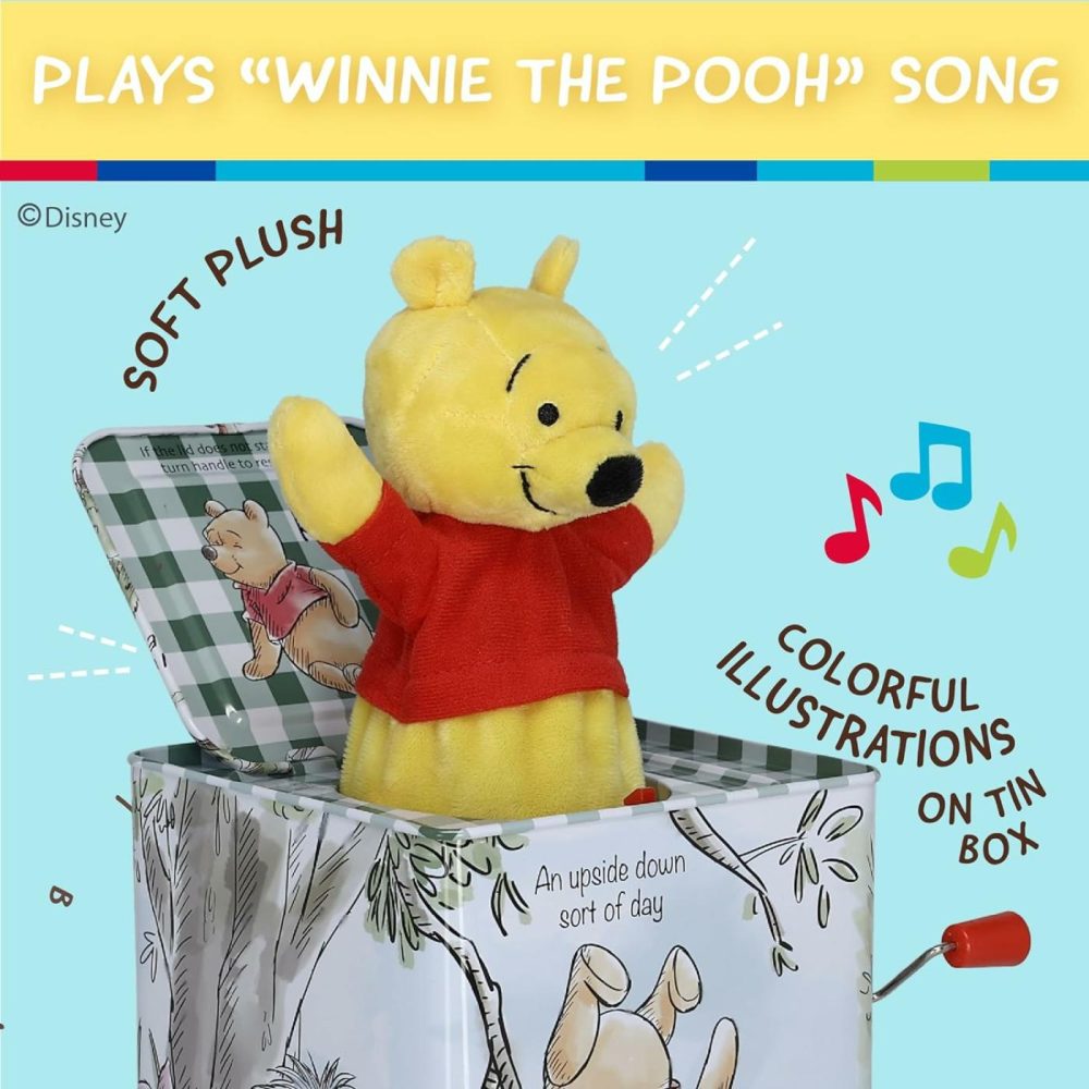 Baby Winnie The Pooh Jack-In-The-Box – Musical Toy For Babies Multi ,6.5″  |  Musical Toys All Toys