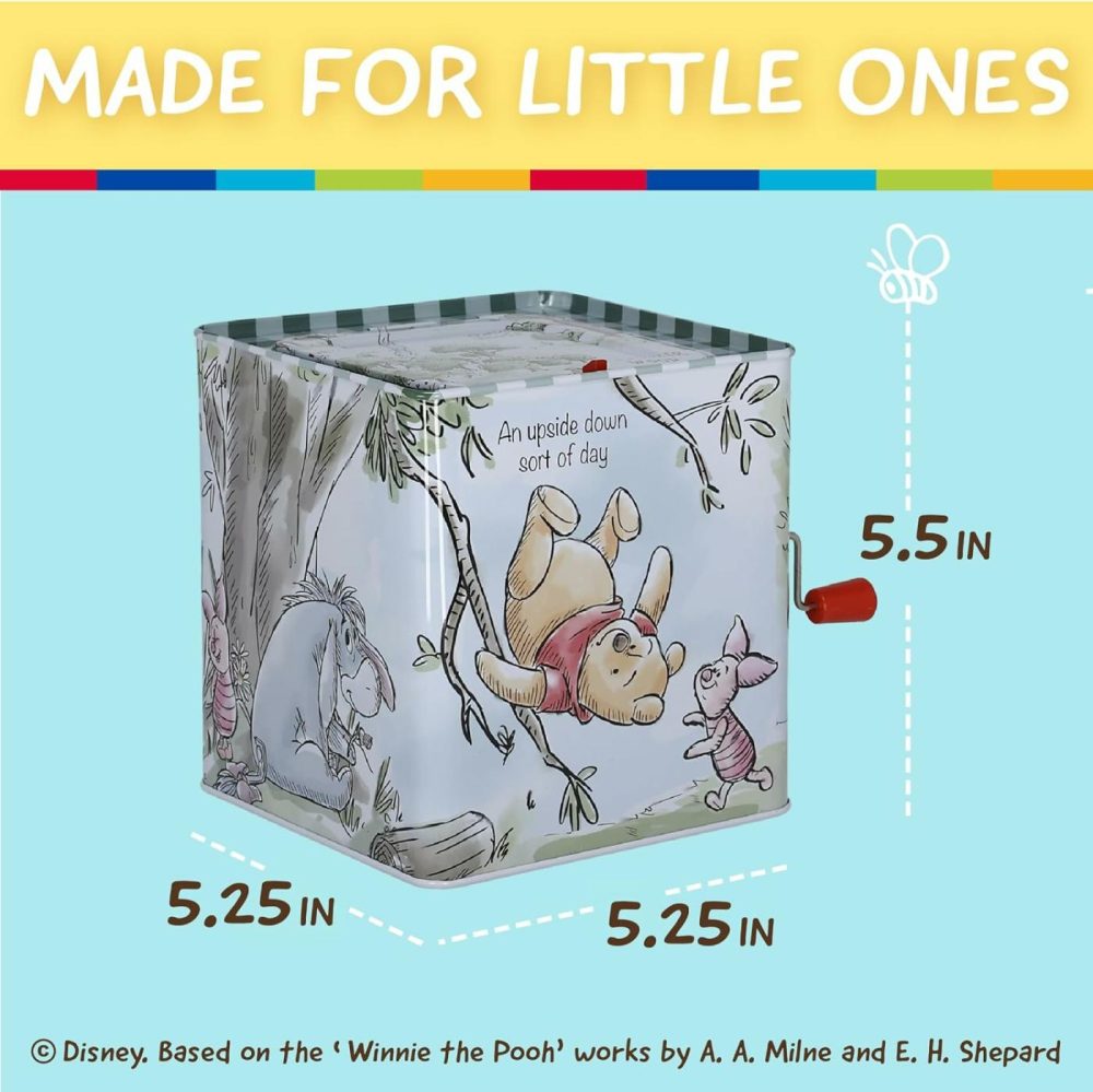 Baby Winnie The Pooh Jack-In-The-Box – Musical Toy For Babies Multi ,6.5″  |  Musical Toys All Toys