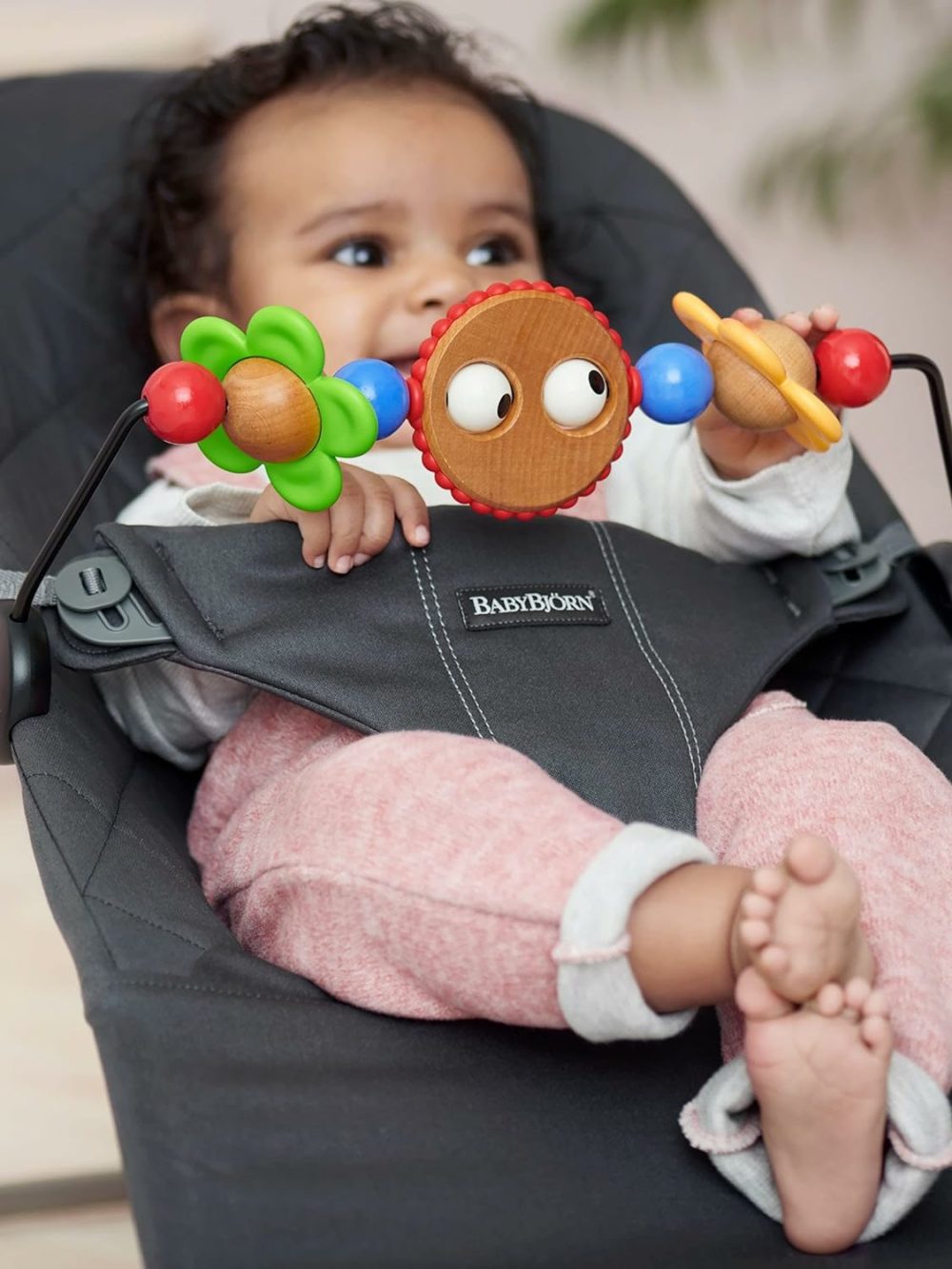 Babybjorn Wooden Toy For Bouncer – Googly Eyes (080500Us),1 Count (Pack Of 1)  |  Car Seat & Stroller Toys All Toys Car Seat & Stroller Toys